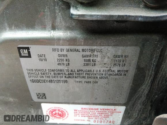 ✅ 2011 Cadillac CTS • VIN: 1G6DC5EY4B0125190 • Lot: 43048892. Wystawiony na IAAI z przebiegiem 129 476 mil. Bezpłatny archiwum sprzedaży aukcyjnych z USA i szczegółowy raport historii pojazdu na DreamBid. Zdjęcie 9.