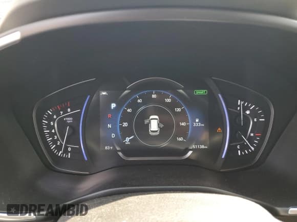 ✅ 2020 Hyundai Santa Fe Limited • VIN: 5NMS5CAD8LH185903 • Lot: 61592093. Listed on Copart with 51,138 mi. Free auction sales archive from the USA and detailed vehicle history report at DreamBid. Image 9.