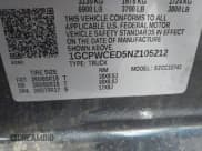 ✅ 2022 Chevrolet Silverado 1500 LT • VIN: 1GCPWCED5NZ105212 • Lot: 43572577. Wystawiony na IAAI z przebiegiem 54 972 mil. Bezpłatny archiwum sprzedaży aukcyjnych z USA i szczegółowy raport historii pojazdu na DreamBid. Zdjęcie 9.