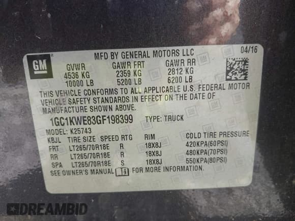 ✅ 2016 Chevrolet Silverado 2500HD LTZ • VIN: 1GC1KWE83GF198399 • Lot: 43427914. Wystawiony na IAAI z przebiegiem 254 474 mil. Bezpłatny archiwum sprzedaży aukcyjnych z USA i szczegółowy raport historii pojazdu na DreamBid. Zdjęcie 9.