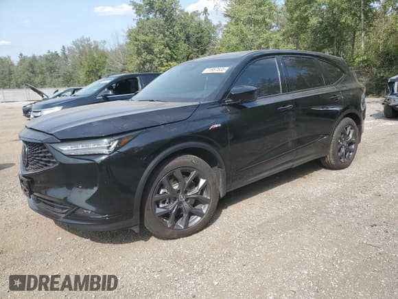 ✅ 2023 Acura MDX w/A-Spec Package • VIN: 5J8YE1H08PL800439 • Lot: 71857835. Wystawiony na Copart z przebiegiem 110 520 mil. Bezpłatny archiwum sprzedaży aukcyjnych z USA i szczegółowy raport historii pojazdu na DreamBid. Zdjęcie 1.