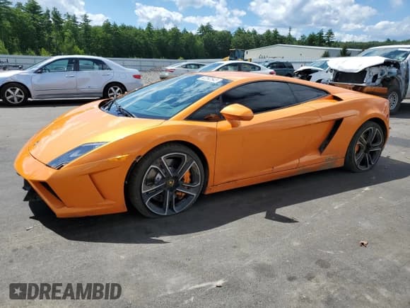 ✅ 2013 Lamborghini Gallardo • VIN: ZHWGU5AUXDLA13144 • Lot: 62292543. Listed on Copart with 15,171 mi. Free auction sales archive from the USA and detailed vehicle history report at DreamBid. Image 1.
