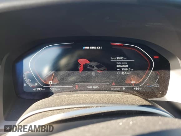 ✅ 2021 BMW 8 Series M850i • VIN: WBAGV8C07MCF61729 • Lot: 68120413. Listed on Copart with 31,853 mi. Free auction sales archive from the USA and detailed vehicle history report at DreamBid. Image 9.