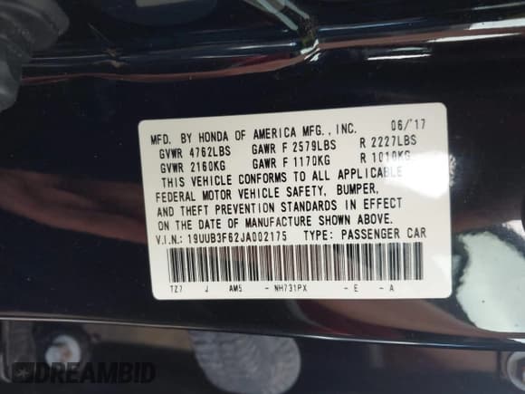 ✅ 2018 Acura TLX w/A-SPEC Pkg • VIN: 19UUB3F62JA002175 • Lot: 42552409. Wystawiony na IAAI z przebiegiem 100 201 mil. Bezpłatny archiwum sprzedaży aukcyjnych z USA i szczegółowy raport historii pojazdu na DreamBid. Zdjęcie 9.