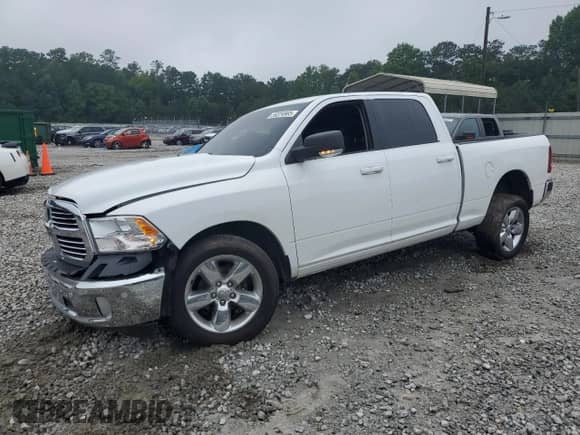 2019 Ram 1500 Big Horn with VIN 1C6RR6TT2KS681041, listed as a Copart auction lot 59224965 with 92,403 mi miles and Salvage title. Bid and sale history available at DreamBid. Image 1.
