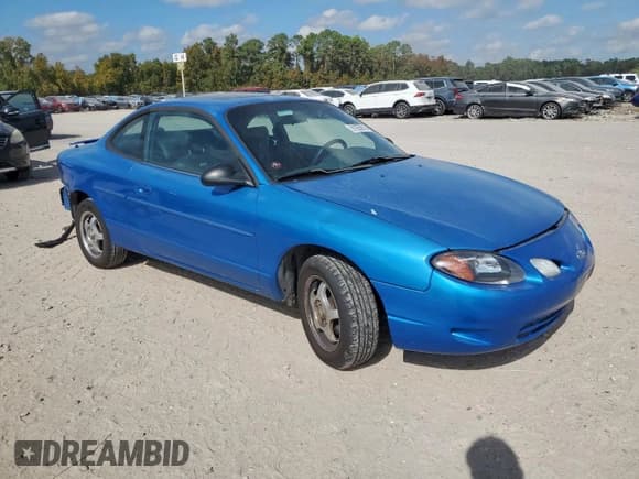 ✅ 2001 Ford Escort ZX2 • VIN: 3FAFP11391R163547 • Lot: 91055915. Listed on Copart with 100,191 mi. Free auction sales archive from the USA and detailed vehicle history report at DreamBid. Image 4.