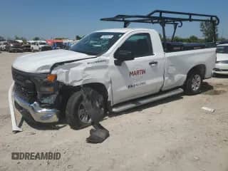 2023 Chevrolet Silverado 1500 Work Truck с VIN 3GCNAAED9PG309556, выставлен на аукционе Copart как лот 68030875 с пробегом 21 846 миль миль и Списание • Salvage title. История ставок и продаж доступна на DreamBid. Изображение 1.