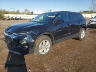 2021 Chevrolet Blazer LT with VIN 3GNKBBRAXMS529732, listed as a Copart auction lot 85881755 with 53,662 mi miles and Salvage title. Bid and sale history available at DreamBid. Image 1.