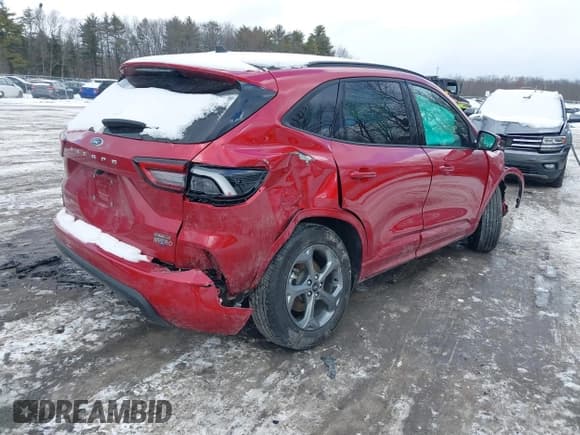 ✅ 2024 Ford Escape ST-Line Select • VIN: 1FMCU9NZ4RUA47708 • Lot: 41515097. Listed on IAAI with 3,814 mi. Free auction sales archive from the USA and detailed vehicle history report at DreamBid. Image 4.