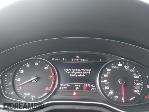 ✅ 2019 Audi A4 Premium • VIN: WAUDNAF4XKA022830 • Lot: 42365339. Listed on IAAI with 95,693 mi. Free auction sales archive from the USA and detailed vehicle history report at DreamBid. Image 7.