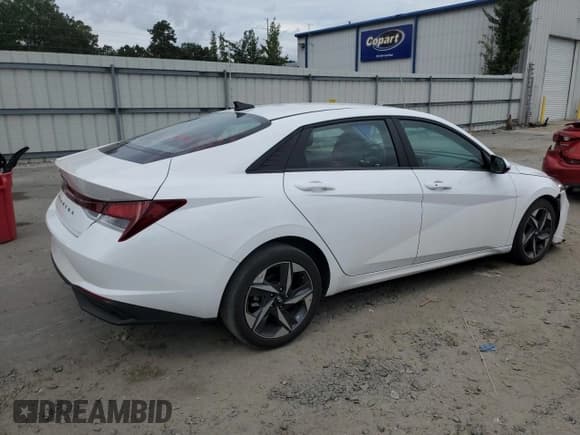 ✅ 2023 Hyundai Elantra SEL • VIN: 5NPLS4AG8PH108163 • Lot: 81790635. Listed on Copart with 34,855 mi. Free auction sales archive from the USA and detailed vehicle history report at DreamBid. Image 3.
