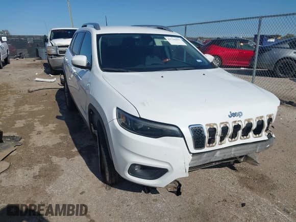 ✅ 2019 Jeep Cherokee Latitude Plus • VIN: 1C4PJLLBXKD411296 • Lot: 43756441. Listed on IAAI with 94,483 mi. Free auction sales archive from the USA and detailed vehicle history report at DreamBid. Image 1.