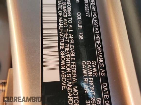✅ 2024 Polestar 2 • VIN: YSMFE3KA2RL232277 • Lot: 66625764. Wystawiony na Copart z przebiegiem 8 485 mil. Bezpłatny archiwum sprzedaży aukcyjnych z USA i szczegółowy raport historii pojazdu na DreamBid. Zdjęcie 13.