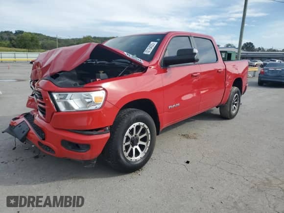 2019 Ram 1500 Big Horn с VIN 1C6RRFFG8KN824958, выставлен на аукционе Copart как лот 82164025 с пробегом 63 427 миль миль и Списание • Salvage title. История ставок и продаж доступна на DreamBid. Изображение 1.