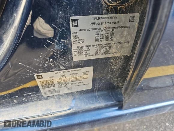 ✅ 2020 Chevrolet Silverado 2500HD Work Truck • VIN: 1GC1YLE72LF271986 • Лот: 43874641. Опубликован ранее на IAAI с пробегом 132 329 миль. Бесплатный доступ к архиву аукционных продаж из США и подробный отчёт об истории автомобиля на DreamBid. Изображение 23.