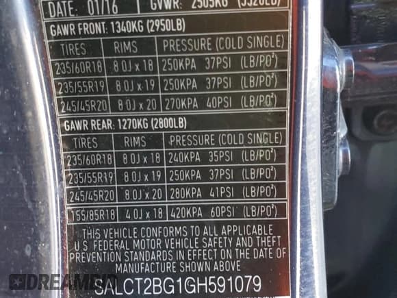 ✅ 2016 Land Rover Discovery Sport HSE Lux • VIN: SALCT2BG1GH591079 • Lot: 81691825. Wystawiony na Copart z przebiegiem 120 278 mil. Bezpłatny archiwum sprzedaży aukcyjnych z USA i szczegółowy raport historii pojazdu na DreamBid. Zdjęcie 13.