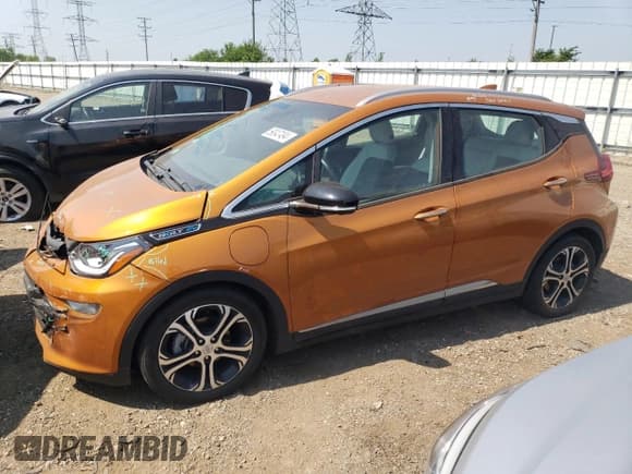 ✅ 2017 Chevrolet Bolt EV Premier • VIN: 1G1FX6S08H4187653 • Lot: 59347494. Wystawiony na Copart z przebiegiem 37 918 mil. Bezpłatny archiwum sprzedaży aukcyjnych z USA i szczegółowy raport historii pojazdu na DreamBid. Zdjęcie 1.