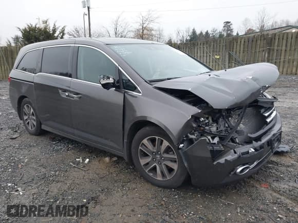 ✅ 2015 Honda Odyssey Touring Elite • VIN: 5FNRL5H92FB089627 • Lot: 41115013. Listed on IAAI with Not provided. Free auction sales archive from the USA and detailed vehicle history report at DreamBid. Image 1.