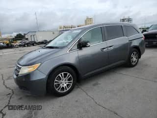 2012 Honda Odyssey EX z VIN 5FNRL5H47CB060642, wystawiony jako Copart lot #82143945 z przebiegiem 75 909 mil mil oraz Szkoda całkowita • Salvage title. Historia ofert i sprzedaży dostępna na DreamBid. Obrazek 1.