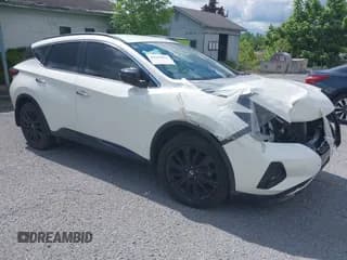 ✅ 2022 Nissan Murano SV • VIN: 5N1AZ2BJ0NC121155 • Lot: 41592951. Listed on IAAI with 31,933 mi. Free auction sales archive from the USA and detailed vehicle history report at DreamBid. Image 1.