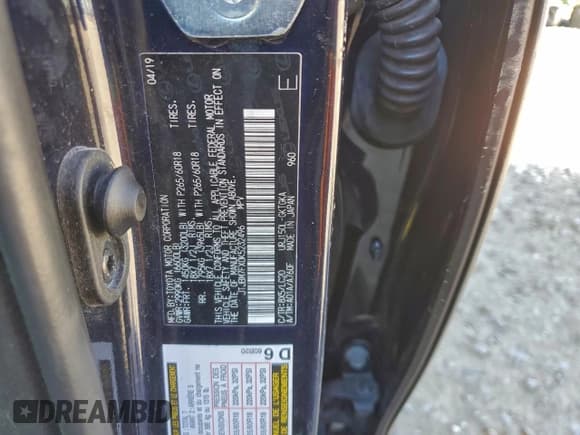 ✅ 2019 Lexus GX 460 Premium • VIN: JTJBM7FX0K5232496 • Lot: 94062885. Listed on Copart with 127,098 mi. Free auction sales archive from the USA and detailed vehicle history report at DreamBid. Image 12.