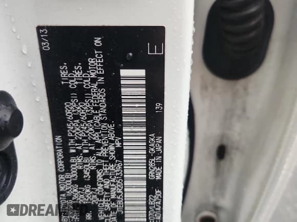 ✅ 2013 Toyota 4Runner SR5 • VIN: JTEBU5JR2D5133967 • Lot: 91420035. Wystawiony na Copart z przebiegiem 165 717 mil. Bezpłatny archiwum sprzedaży aukcyjnych z USA i szczegółowy raport historii pojazdu na DreamBid. Zdjęcie 13.