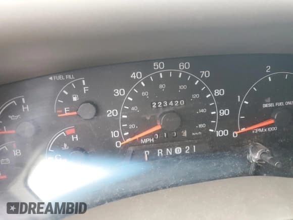 ✅ 2000 Ford F-250 XL • VIN: 1FTNX21F0YEB64380 • Lot: 57564855. Listed on Copart with 223,420 mi. Free auction sales archive from the USA and detailed vehicle history report at DreamBid. Image 9.