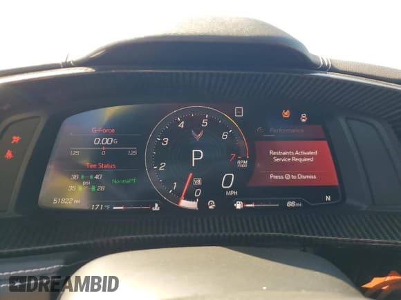 ✅ 2020 Chevrolet Corvette 2LT • VIN: 1G1Y72D41L5000127 • Lot: 80295905. Wystawiony na Copart z przebiegiem 51 822 mil. Bezpłatny archiwum sprzedaży aukcyjnych z USA i szczegółowy raport historii pojazdu na DreamBid. Zdjęcie 9.