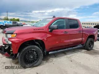 2020 Chevrolet Silverado 1500 Custom with VIN 1GCUYBEF1LZ224946, listed as a Copart auction lot 80200055 with 66,665 mi miles and Salvage title. Bid and sale history available at DreamBid. Image 1.