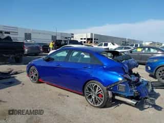 2023 Hyundai Elantra with VIN KMHLW4AK0PU009525, listed as a IAAI auction lot 43010217 with 22,247 mi miles and . Bid and sale history available at DreamBid. Image 3.