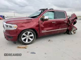 2019 Ram 1500 Limited z VIN 1C6SRFHT6KN671718, wystawiony jako Copart lot #63524735 z przebiegiem Nie podano mil oraz Szkoda całkowita • Salvage title. Historia ofert i sprzedaży dostępna na DreamBid. Obrazek 1.