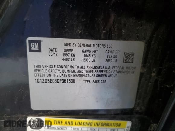 ✅ 2012 Chevrolet Malibu 2LT • VIN: 1G1ZD5E08CF361536 • Lot: 74709224. Wystawiony na Copart z przebiegiem 123 967 mil. Bezpłatny archiwum sprzedaży aukcyjnych z USA i szczegółowy raport historii pojazdu na DreamBid. Zdjęcie 12.