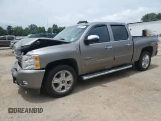 2013 Chevrolet Silverado 1500 LTZ with VIN 3GCPCTE02DG176677, listed as a Copart auction lot 65567615 with 53,322 mi miles and Salvage title. Bid and sale history available at DreamBid. Image 1.