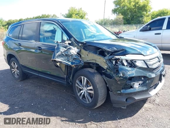 ✅ 2017 Honda Pilot EX-L • VIN: 5FNYF6H59HB091514 • Lot: 43083784. Listed on IAAI with 97,606 mi. Free auction sales archive from the USA and detailed vehicle history report at DreamBid. Image 1.