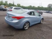 ✅ 2012 Hyundai Elantra Limited • VIN: KMHDH4AE0CU223787 • Lot: 42267025. Listed on IAAI with 124,232 mi. Free auction sales archive from the USA and detailed vehicle history report at DreamBid. Image 4.