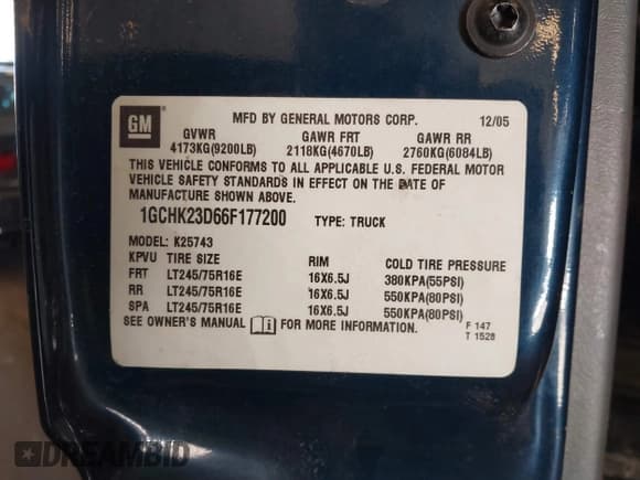 ✅ 2006 Chevrolet Silverado 2500HD LT1 • VIN: 1GCHK23D66F177200 • Lot: 40502053. Listed on IAAI with 103,207 mi. Free auction sales archive from the USA and detailed vehicle history report at DreamBid. Image 9.