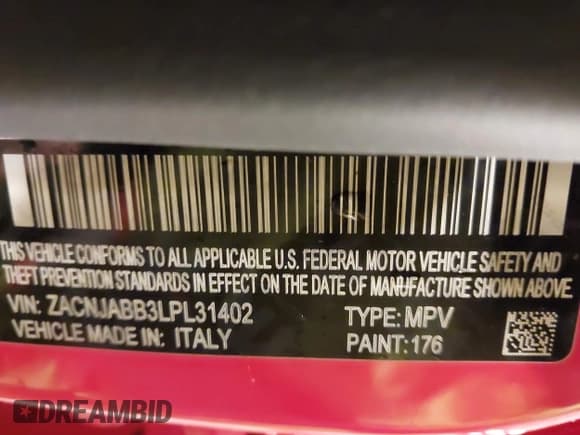 ✅ 2020 Jeep Renegade Latitude • VIN: ZACNJABB3LPL31402 • Lot: 43453707. Listed on IAAI with 52,729 mi. Free auction sales archive from the USA and detailed vehicle history report at DreamBid. Image 9.