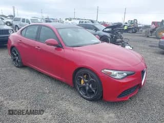 ✅ 2018 Alfa Romeo Giulia Ti • VIN: ZARFAECN4J7594201 • Lot: 41969669. Listed on IAAI with 64,993 mi. Free auction sales archive from the USA and detailed vehicle history report at DreamBid. Image 1.