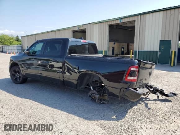 2024 Ram 1500 Big Horn with VIN 1C6SRFMT3RN193841, listed as a Copart auction lot 62281165 with 14,297 mi miles and Salvage title. Bid and sale history available at DreamBid. Image 2.