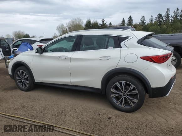 ✅ 2018 Infiniti QX30 Premium • VIN: SJKCH5CR9JA047937 • Lot: 56475755. Listed on Copart with 124,011 mi. Free auction sales archive from the USA and detailed vehicle history report at DreamBid. Image 2.
