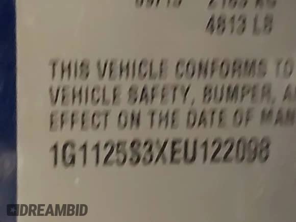 2014 Chevrolet Impala LT с VIN 1G1125S3XEU122098, выставлен на аукционе IAAI как лот 43592388 с пробегом 239 297 миль миль и . История ставок и продаж доступна на DreamBid. Изображение 9.