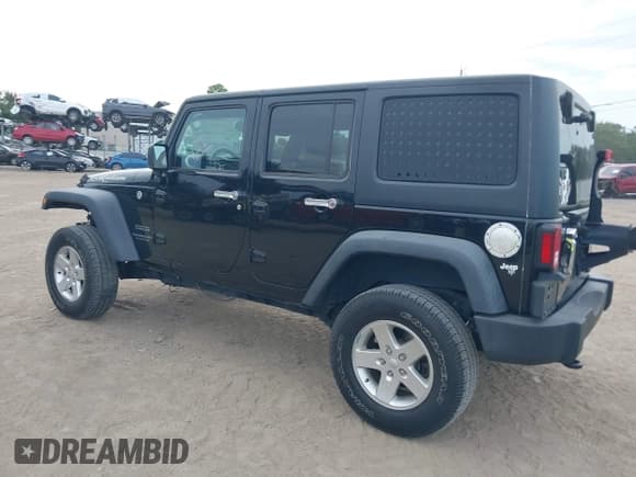 ✅ 2017 Jeep Wrangler Unlimited Sport • VIN: 1C4BJWDGXHL583395 • Лот: 43213154. Опубликован ранее на IAAI с пробегом 93 185 миль. Бесплатный доступ к архиву аукционных продаж из США и подробный отчёт об истории автомобиля на DreamBid. Изображение 3.