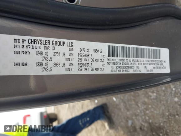 ✅ 2013 Dodge Journey SXT • VIN: 3C4PDCBG9DT649822 • Lot: 43467601. Wystawiony na IAAI z przebiegiem 136 272 mil. Bezpłatny archiwum sprzedaży aukcyjnych z USA i szczegółowy raport historii pojazdu na DreamBid. Zdjęcie 9.