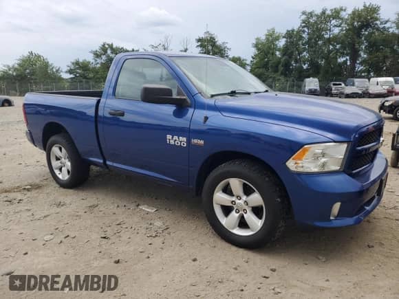 2016 Ram 1500 Express with VIN 3C6JR7AT7GG113730, listed as a Copart auction lot 71234145 with 45,902 mi miles and Salvage title. Bid and sale history available at DreamBid. Image 4.