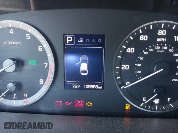 ✅ 2016 Hyundai Sonata SE • VIN: 5NPE24AF3GH265079 • Lot: 43597048. Listed on IAAI with 109,888 mi. Free auction sales archive from the USA and detailed vehicle history report at DreamBid. Image 7.