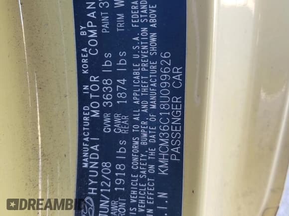 ✅ 2008 Hyundai Accent GS • VIN: KMHCM36C18U099626 • Лот: 80303974. Опубликован ранее на Copart с пробегом 29 050 миль. Бесплатный доступ к архиву аукционных продаж из США и подробный отчёт об истории автомобиля на DreamBid. Изображение 13.