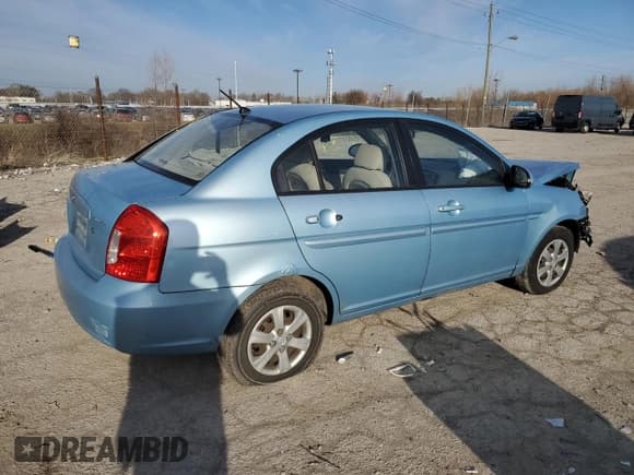 ✅ 2009 Hyundai Accent Auto GLS • VIN: KMHCN46C99U389245 • Lot: 49434645. Listed on Copart with Not provided. Free auction sales archive from the USA and detailed vehicle history report at DreamBid. Image 3.