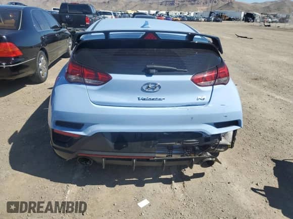 2022 Hyundai Veloster with VIN KMHT36AH1NU014609, listed as a Copart auction lot 47608764 with 10,817 mi miles and . Bid and sale history available at DreamBid. Image 6.
