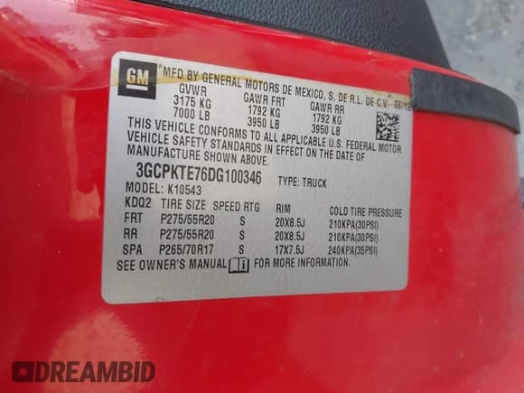 ✅ 2013 Chevrolet Silverado 1500 LTZ • VIN: 3GCPKTE76DG100346 • Lot: 43101111. Wystawiony na IAAI z przebiegiem 147 797 mil. Bezpłatny archiwum sprzedaży aukcyjnych z USA i szczegółowy raport historii pojazdu na DreamBid. Zdjęcie 9.