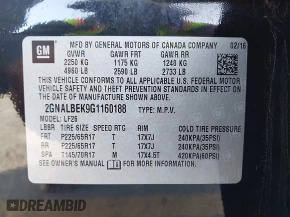 ✅ 2016 Chevrolet Equinox LS • VIN: 2GNALBEK9G1160188 • Lot: 43508954. Wystawiony na IAAI z przebiegiem 95 335 mil. Bezpłatny archiwum sprzedaży aukcyjnych z USA i szczegółowy raport historii pojazdu na DreamBid. Zdjęcie 9.